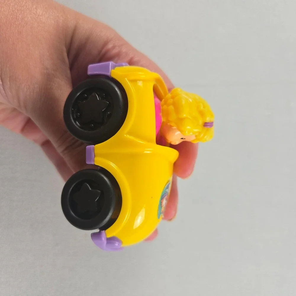 Fisher Price Little People Wheelies Race Car, Purple and Yellow